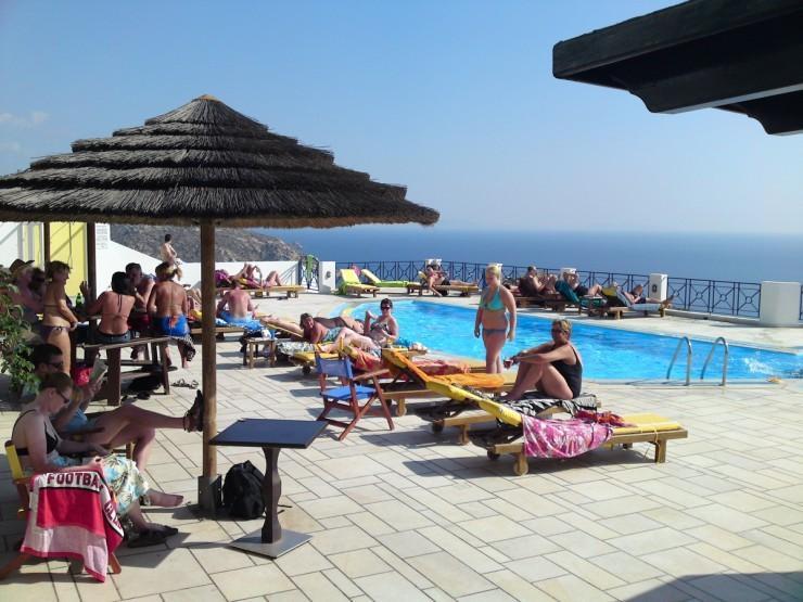 Kolitsani View Hotel Иос Хора Екстериор снимка